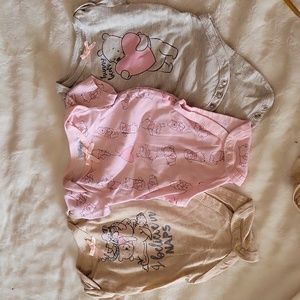 Disney 3 pc. Onesies